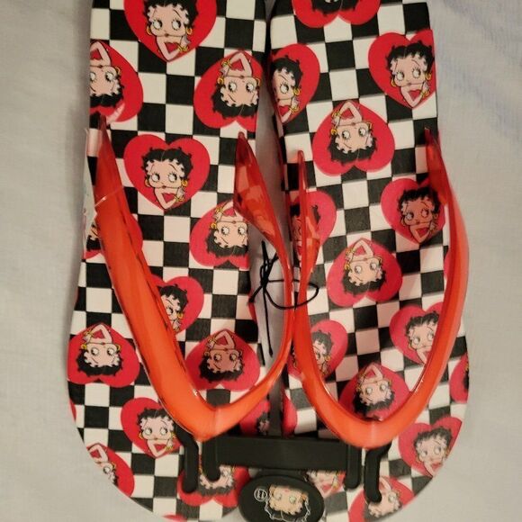 BRAND NEW BETTY BOOP WOMEN'S FLIP FLOP THONG SANDAL - Picture 2 of 15